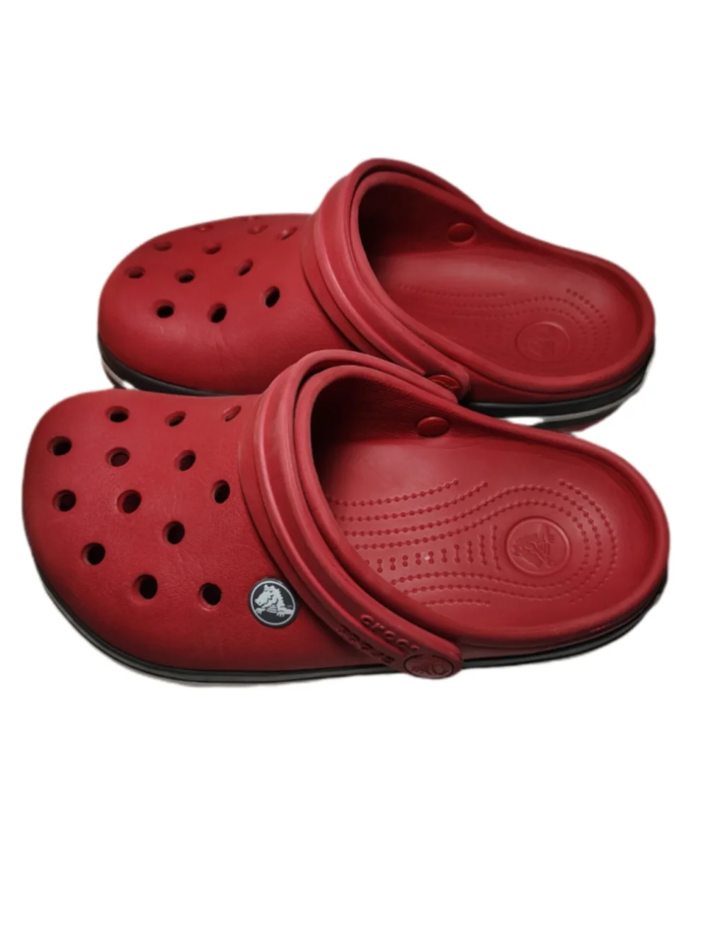 Crocs Kids Classic Clogs J2 Red Youth Slip On Comfort Shoes Lightweight Unisex
